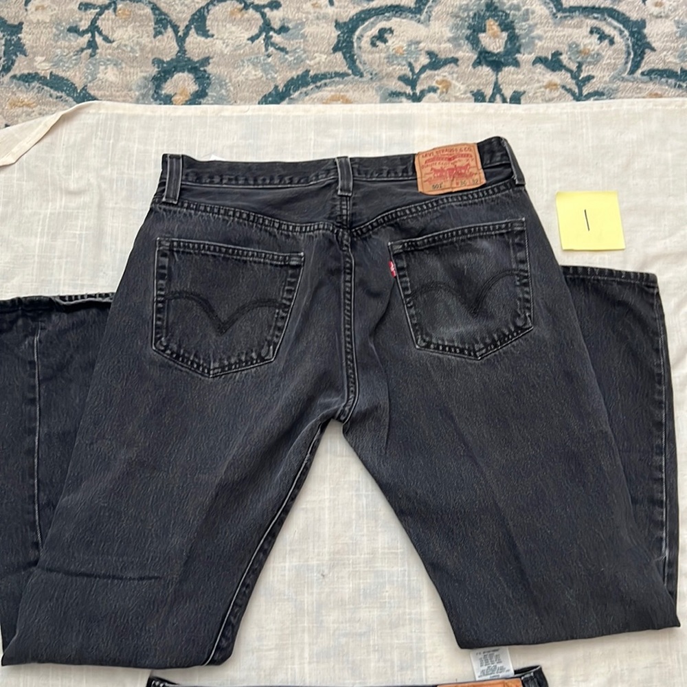 Black 501 Levi jeans